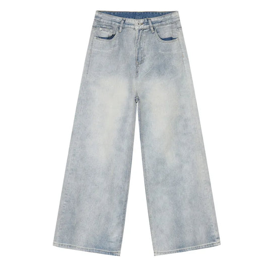 LifeOfStreetwear | Men’s Light Wash Baggy Wide Leg Jeans
