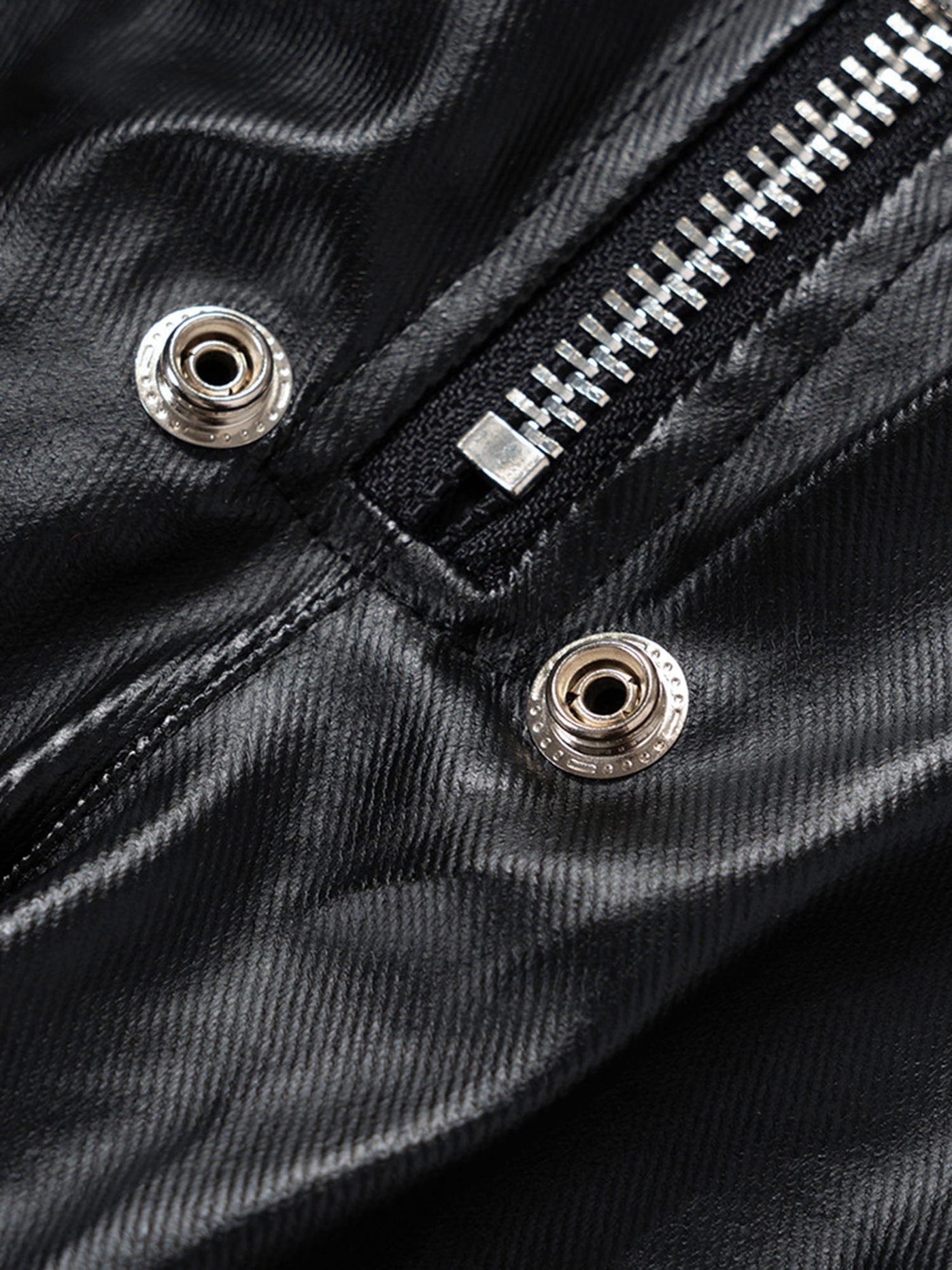 WIDE-LEGGED CARGO PANTS MATTE COATED OVERALLS