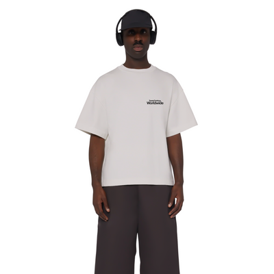 WORLDWIDE OVERSIZED T-SHIRT FOR MEN WITH HEADPHONES DESIGN